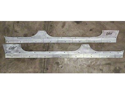 Outta Hand Fabrication Aluminum Rocker Skinz with Holes (07-18 Jeep Wrangler JK 4-Door)
