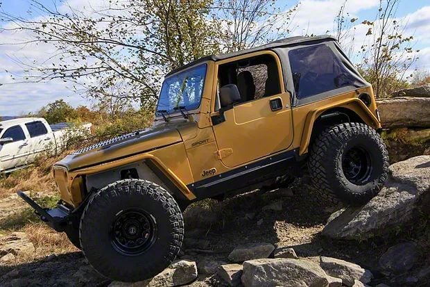 Motobilt Jeep Wrangler Full Length Rocker Guards with Step