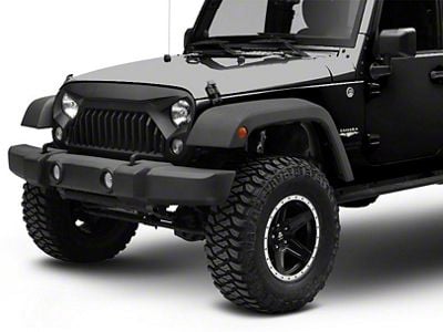 Badger Gap Grille; Unpainted (07-18 Jeep Wrangler JK)