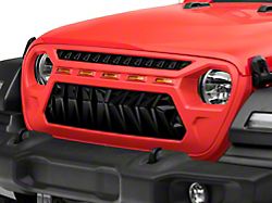 Mohave Grille with Marker Lights; Unpainted (18-25 Jeep Wrangler JL)