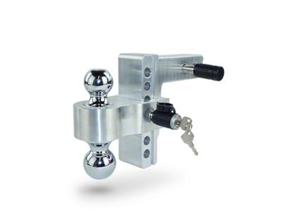 Pacbrake 2-Inch Receiver Hitch Adjustable Dual-Ball Mount; 6-Inch Drop; Blue (Universal; Some Adaptation May Be Required)