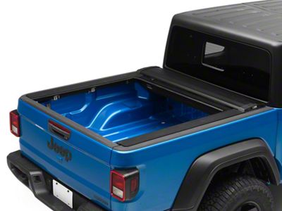 Pace Edwards JackRabbit Retractable Bed Cover; Matte Black with ArmorTek Vinyl Deck (20-25 Jeep Gladiator JT)