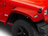 Patriot Fastbacks Wide Front Fender Flares with Lights; Primer (18-25 Jeep Wrangler JL)