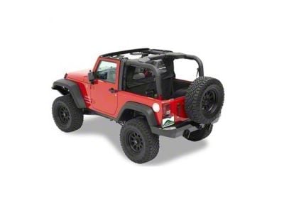 Cab Curtain; Black Diamond (07-18 Jeep Wrangler JK 2-Door)