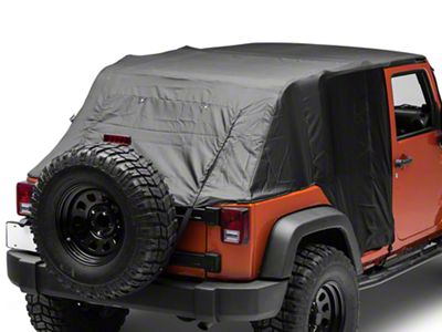 Emergency Top; Black (07-18 Jeep Wrangler JK 4-Door)
