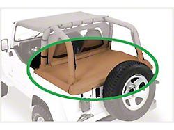 Pavement Ends Cargo Cover Extension; Black Diamond (07-18 Jeep Wrangler JK 4-Door)