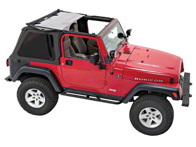 Pavement Ends Sprint Top Frameless Soft Top; Black Diamond (97-06 Jeep Wrangler TJ w/ Full Steel or Bestop Doors, Excluding Unlimited)