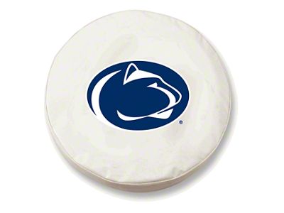 Penn State University Spare Tire Cover; White (66-18 Jeep CJ5, CJ7, Wrangler YJ, TJ & JK)