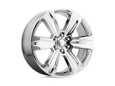 PR172 Chrome 6-Lug Wheel; 22x9; 44mm Offset (22-25 Bronco Raptor)