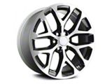 PR177 Gloss Black Machined 6-Lug Wheel; 20x9; 24mm Offset (21-24 Bronco, Excluding Raptor)
