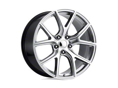 PR181 Hyper Silver Machined Wheel; 20x9; 34mm Offset (22-25 Jeep Grand Cherokee WL)