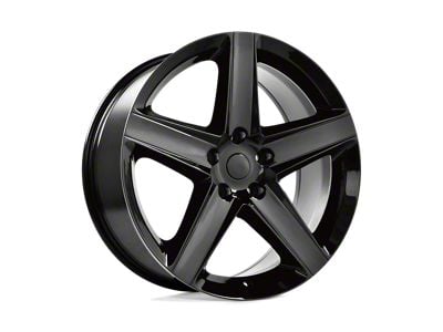 PR129 Gloss Black Wheel; 20x9; 34mm Offset (07-18 Jeep Wrangler JK)