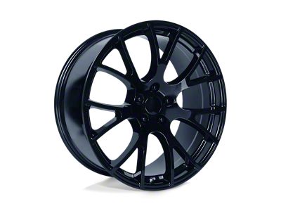 PR161 Gloss Black Wheel; 22x9.5; 35mm Offset (18-25 Jeep Wrangler JL)
