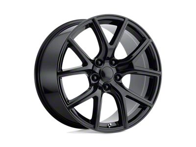 PR181 Gloss Black Wheel; 20x10; 50mm Offset (18-25 Jeep Wrangler JL)