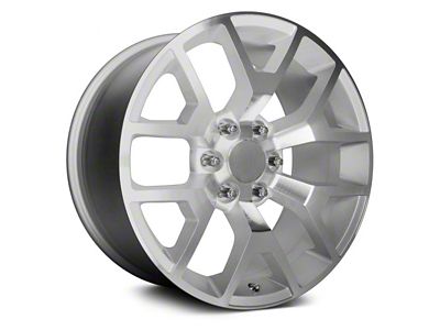 PR169 Silver Machined 6-Lug Wheel; 20x9; 27mm Offset (16-24 Titan XD)
