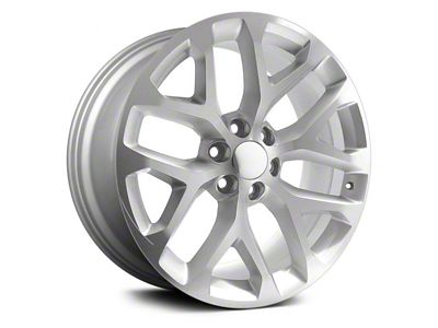 PR177 Silver Machined 6-Lug Wheel; 20x9; 24mm Offset (16-24 Titan XD)