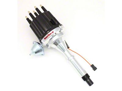 PerTronix Flame-Thrower Electronic Distributor with Magnetic Trigger; Male Terminals; Red (76-81 5.0L Jeep CJ7)