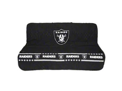 Pets First Pet Car Seat Cover with Raiders Logo (Universal; Some Adaptation May Be Required)