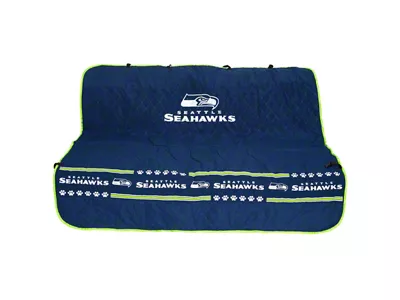 Pets First Pet Car Seat Cover with Seattle Seahawks Logo (Universal; Some Adaptation May Be Required)