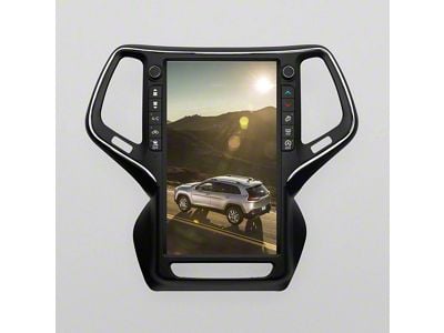 Phoenix Automotive 13.60-Inch Android 13 Vertical Screen Navigation Radio; 12G RAM/256G ROM; Black (14-21 Jeep Cherokee XJ)
