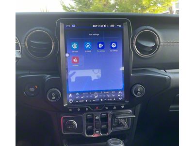 Phoenix Automotive 12.10-Inch Android 13 Vertical Screen Navigation Radio; 12G RAM/256G ROM; Black (20-23 Jeep Gladiator JT)