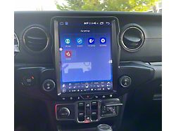 Phoenix Automotive 12.10-Inch Android 13 Vertical Screen Navigation Radio; 12G RAM/256G ROM; Black (18-23 Jeep Wrangler JL)