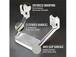 Pilot Automotive Aluminum XL Hoop Style Side Steps; Polished (04-24 Titan)