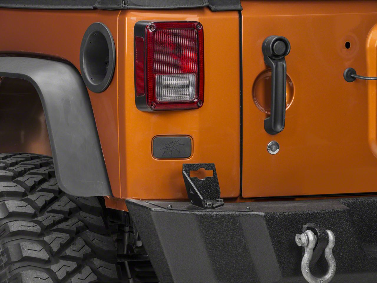 Poison Spyder Jeep Wrangler Rear License Plate Delete Cover