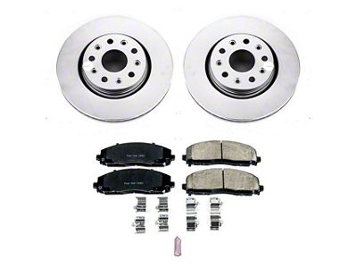 PowerStop Z17 Evolution Plus Brake Rotor and Pad Kit; Front (20-25 Jeep Gladiator JT Launch Edition, Rubicon)