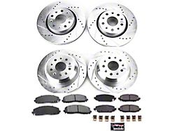 PowerStop Z23 Evolution Sport Brake Rotor and Pad Kit; Front and Rear (20-25 Jeep Gladiator JT)