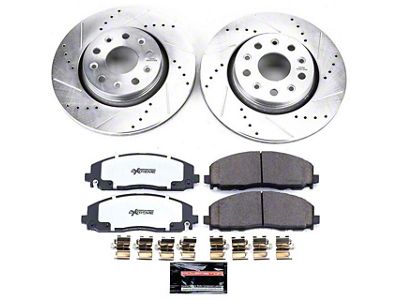 PowerStop Z36 Extreme Truck and Tow Brake Rotor and Pad Kit; Front (20-25 Jeep Gladiator JT Launch Edition, Rubicon)