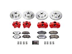 PowerStop Front and Rear Big Brake Conversion Kit; Red Calipers (07-18 Jeep Wrangler JK)
