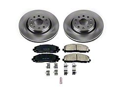 PowerStop OE Replacement Brake Rotor and Pad Kit; Front (18-25 Jeep Wrangler JL w/ 342mm Solid Rear Rotors)