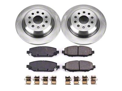PowerStop OE Replacement Brake Rotor and Pad Kit; Rear (18-25 Jeep Wrangler JL w/ 342mm Solid Rear Rotors)