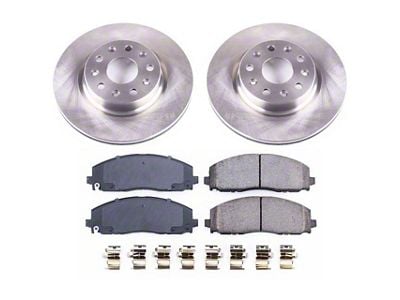 PowerStop OE Replacement Brake Rotor and Pad Kit; Front (18-25 Jeep Wrangler JL w/ 328mm Solid Rear Rotors)