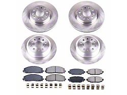 PowerStop OE Replacement Brake Rotor and Pad Kit; Front and Rear (18-25 Jeep Wrangler JL w/ 328mm Solid Rear Rotors)