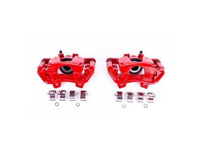 PowerStop Performance Rear Brake Calipers; Red (18-25 Jeep Wrangler JL w/ 342mm Solid Rear Rotors)