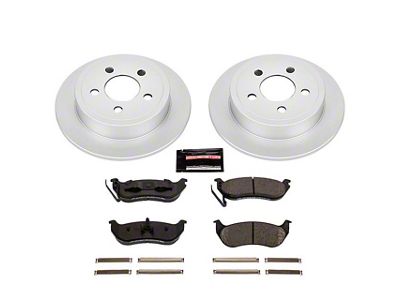 PowerStop Z17 Evolution Plus Brake Rotor and Pad Kit; Rear (03-06 Jeep Wrangler TJ w/ Rear Disc Brakes)