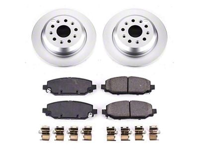 PowerStop Z17 Evolution Plus Brake Rotor and Pad Kit; Rear (18-25 Jeep Wrangler JL w/ 342mm Solid Rear Rotors)