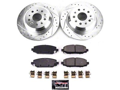 PowerStop Z23 Evolution Sport Brake Rotor and Pad Kit; Rear (18-25 Jeep Wrangler JL w/ 342mm Solid Rear Rotors)
