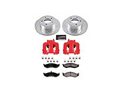PowerStop Z23 Evolution Sport Brake Rotor, Pad and Caliper Kit; Front (1999 Jeep Wrangler TJ w/ 3-Inch Cast Rotors; 00-06 Jeep Wrangler TJ)
