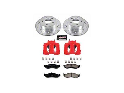 PowerStop Z23 Evolution Sport Brake Rotor, Pad and Caliper Kit; Front (1999 Jeep Wrangler TJ w/ 3-Inch Cast Rotors; 00-06 Jeep Wrangler TJ)