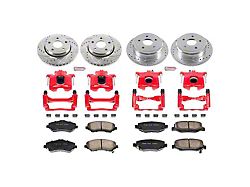 PowerStop Z23 Evolution Sport Brake Rotor, Pad and Caliper Kit; Front and Rear (07-18 Jeep Wrangler JK)