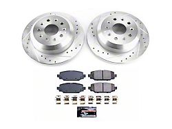 PowerStop Z23 Evolution Sport Brake Rotor and Pad Kit; Rear (18-24 Jeep Wrangler JL, Excluding 4xe, Rubicon & Sahara)