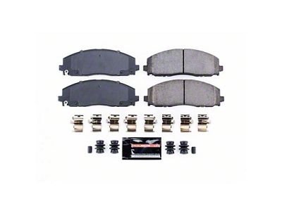 PowerStop Z23 Evolution Sport Carbon-Fiber Ceramic Brake Pads; Front Pair (18-25 Jeep Wrangler JL)