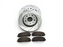 PowerStop Z36 Extreme Truck and Tow Brake Rotor and Pad Kit; Front (18-24 Jeep Wrangler JL Rubicon, Sahara, Excluding 4xe & Rubicon 392)