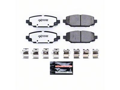 PowerStop Z36 Extreme Truck and Tow Carbon-Fiber Ceramic Brake Pads; Rear Pair (18-25 Jeep Wrangler JL w/ 328mm Solid Rear Rotors)