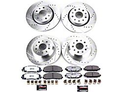 PowerStop Z36 Extreme Truck and Tow Brake Rotor and Pad Kit; Front and Rear (18-25 Jeep Wrangler JL w/ 342mm Solid Rear Rotors)