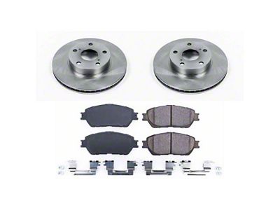 PowerStop OE Replacement 5-Lug Brake Rotor and Pad Kit; Front (05-15 Tacoma)