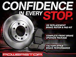 PowerStop OE Replacement 6-Lug Brake Rotor and Pad Kit; Front (05-23 Tacoma)